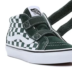 Vans Chaussures à Scratch Checkerboard Sk8-Mid Reissue Enfant (4-8 Ans) -Vans VN00018TBD6 ALT6