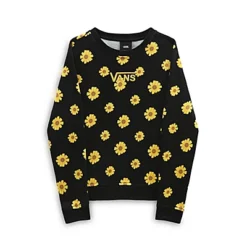 Vans Sweat Sunfloral Crew Fille (8-14 Ans) -Vans VN00077WBLK ALT9