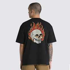 Vans T-shirt Flaming Skull Washed