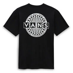 Vans T-shirt à Logo Warped Checkerboard -Vans VN0008SFBLK ALT9
