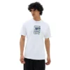 Vans T-shirt Throwback Peace Machine -Vans VN0008T9WHT HERO