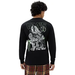 Vans T-shirt à Manches Longues Distorted Snake