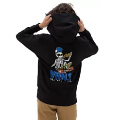 Vans Sweat à Capuche Skull Slices Garçon (8-14 Ans)
