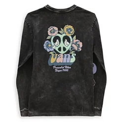 Vans T-shirt à Manches Longues Bliss 66 Boyfriend Fit -Vans VN000AD1BLK ALT9