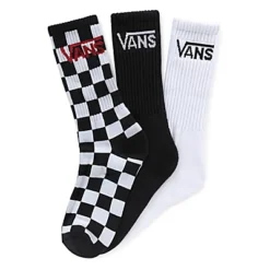 Vans Chaussettes Classic Crew 16-21 Enfant (3 Paires)