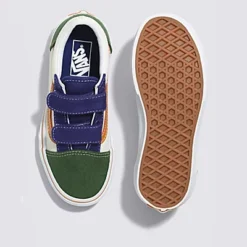 Vans Chaussures à Scratch Twill Block Old Skool Enfant (4-8 Ans) -Vans VN0A38HD6GL ALT2