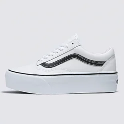 Vans Chaussures En Cuir Old Skool Stackform -Vans VN0A7Q5MTWB ALT1