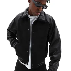 Veste Letterman Vault By Vans X Goodfight -Vans VN0A7SQIBLK ALT2